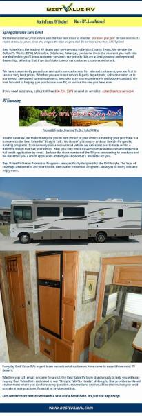 Rv sales texas