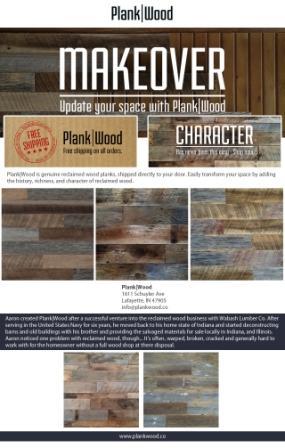 Reclaimed wood accent walls