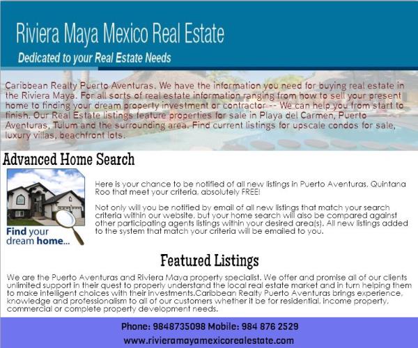 Riveiera Maya Real Estate