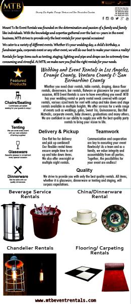 Dinnerware Rentals Glendale